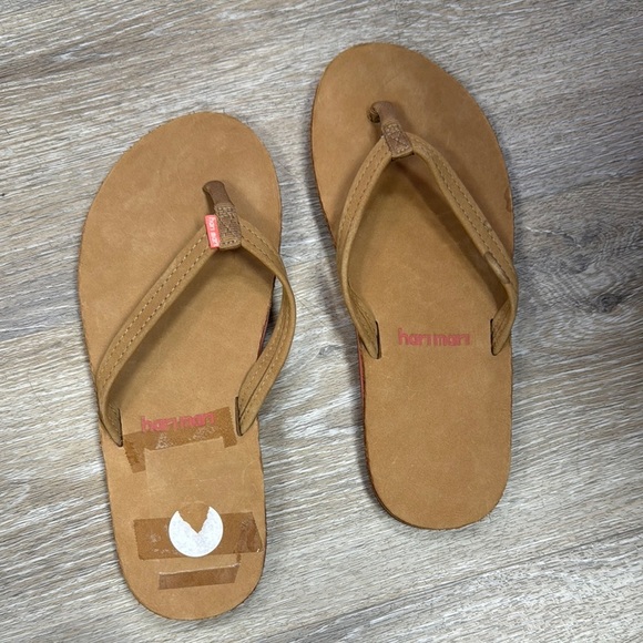 Harman Shoes - Harman Tan Flip Flops